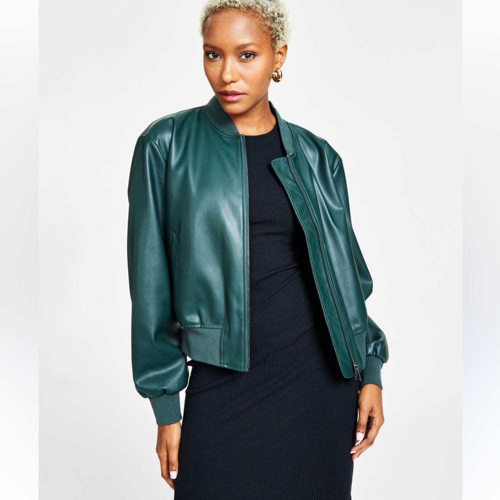 Massimo Dutto Lambs Leather Bomber Jacket Size S